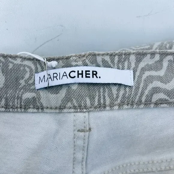 High-Rise Relaxed Cargo Pants — Beige Woodgrain - Picture 15 of 15